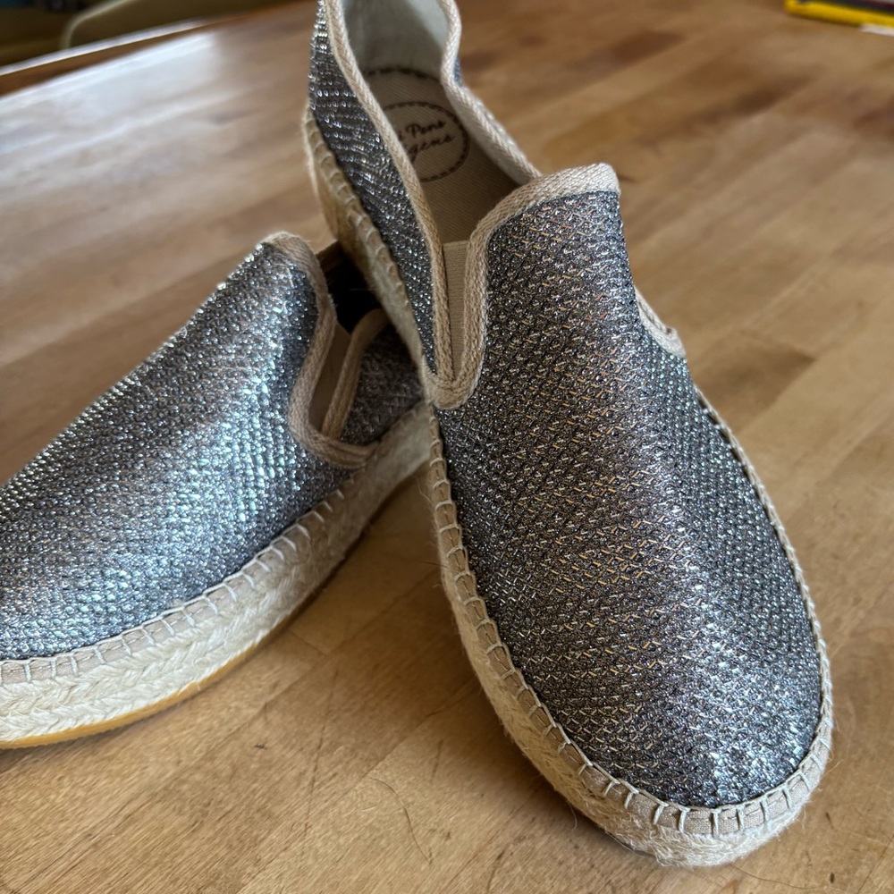 New Toni Pons Silver Platform Slip On shoes  Sz 42 10 - Picture 2 of 9